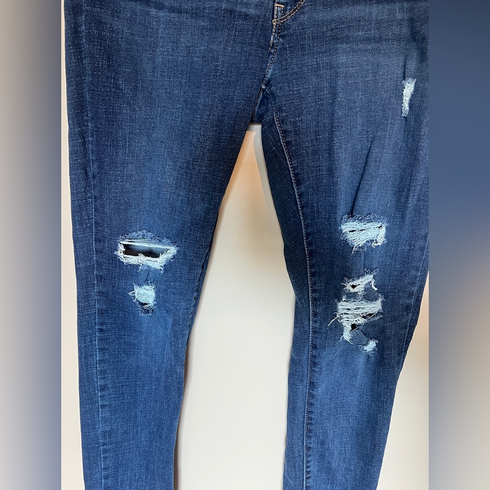 Levi's 711 Distressed Skinny Jeans Size 31 - Picture 5 of 10